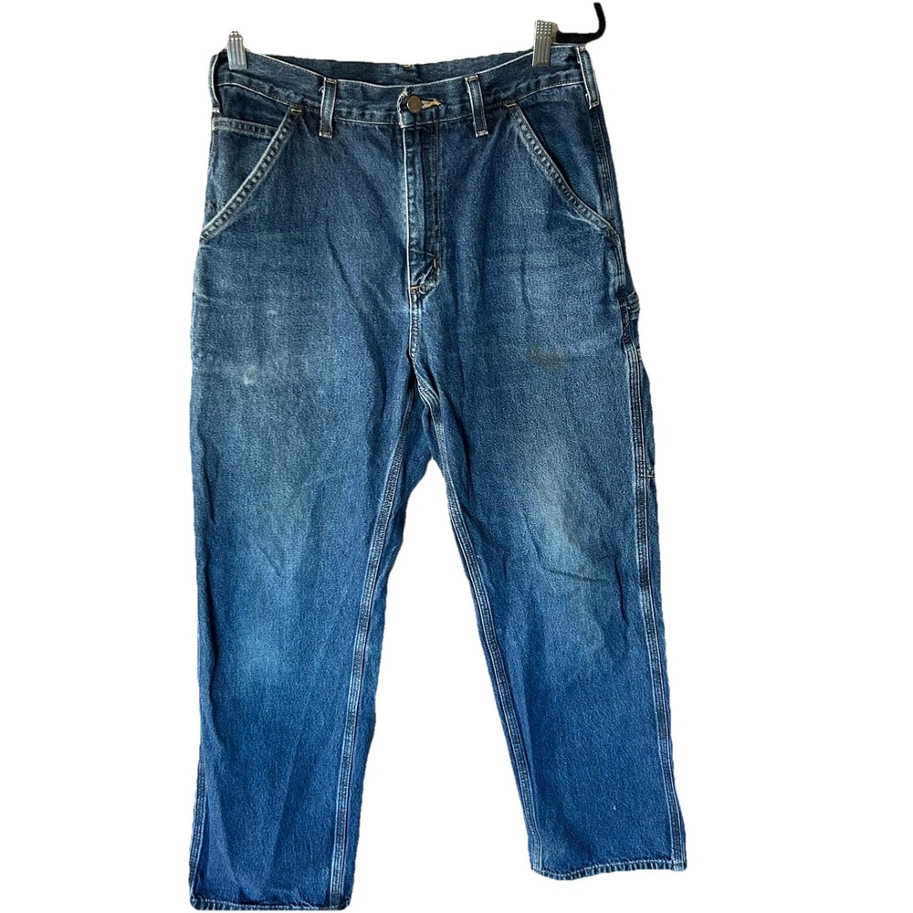 Carhartt Mens Carpenter Jeans Size 31X32 Dungaree Fit Durable Quality Denim‎
